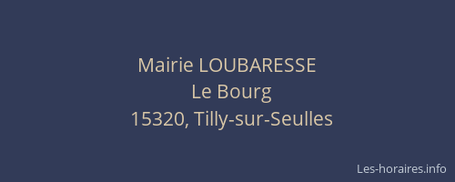 Mairie LOUBARESSE