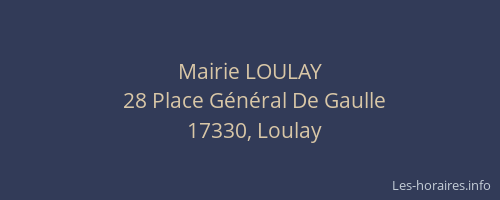 Mairie LOULAY