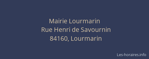 Mairie Lourmarin