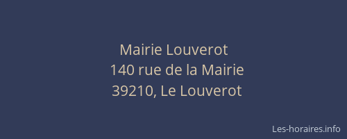 Mairie Louverot