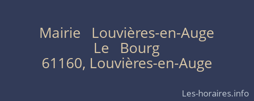 Mairie   Louvières-en-Auge