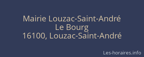 Mairie Louzac-Saint-André