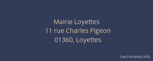 Mairie Loyettes