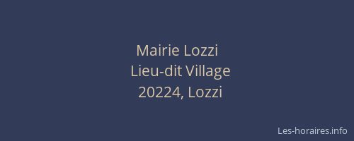 Mairie Lozzi
