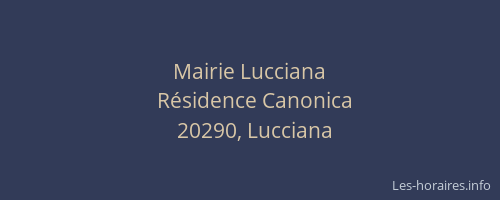 Mairie Lucciana