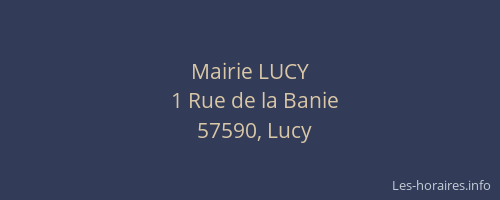 Mairie LUCY
