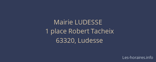 Mairie LUDESSE