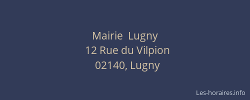 Mairie  Lugny