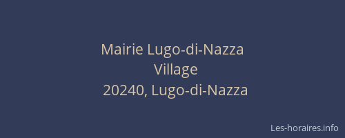 Mairie Lugo-di-Nazza