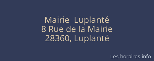Mairie  Luplanté