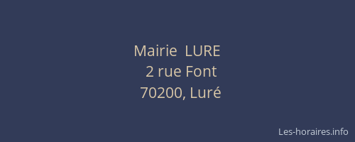 Mairie  LURE