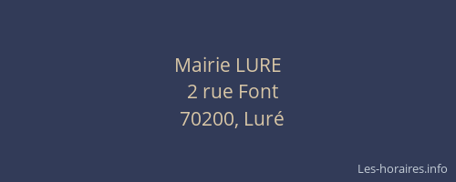 Mairie LURE