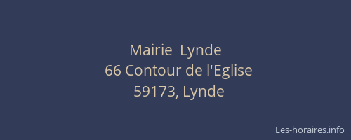 Mairie  Lynde