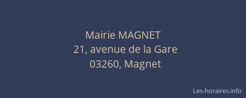 Mairie MAGNET