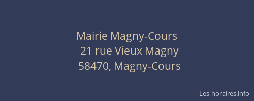 Mairie Magny-Cours