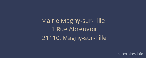 Mairie Magny-sur-Tille
