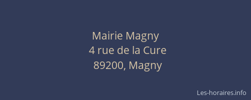 Mairie Magny
