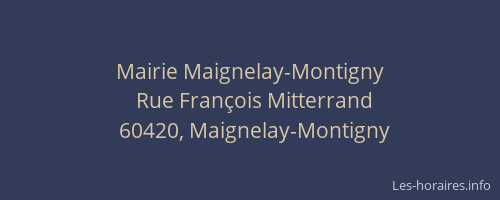 Mairie Maignelay-Montigny