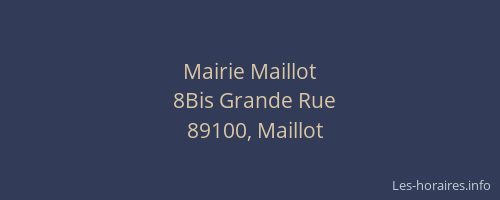 Mairie Maillot