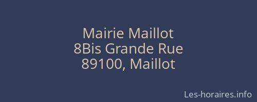 Mairie Maillot