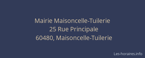 Mairie Maisoncelle-Tuilerie