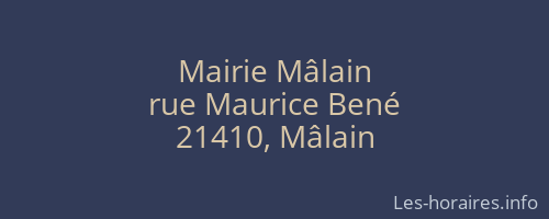 Mairie Mâlain