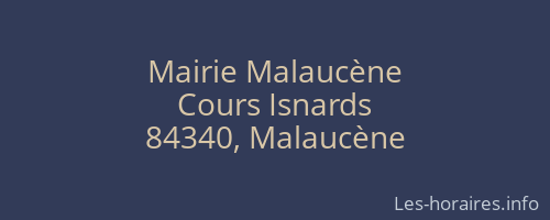 Mairie Malaucène