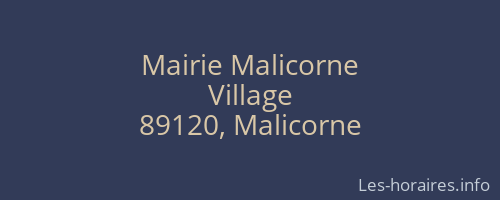Mairie Malicorne