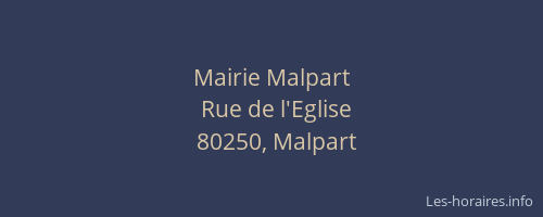Mairie Malpart