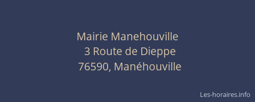 Mairie Manehouville