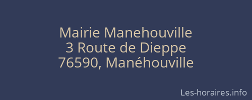 Mairie Manehouville