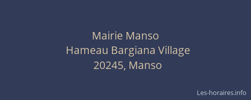 Mairie Manso