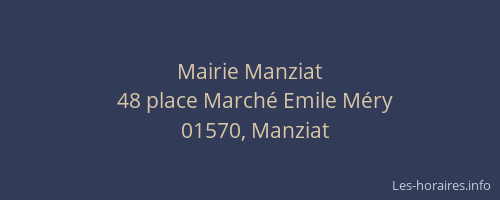 Mairie Manziat