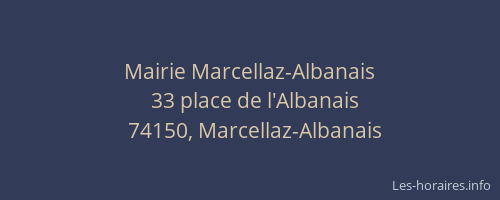 Mairie Marcellaz-Albanais
