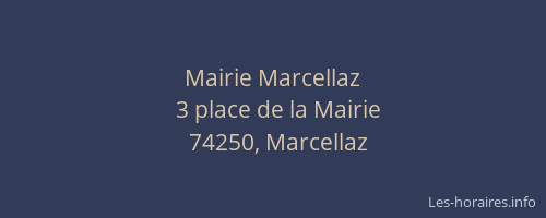 Mairie Marcellaz