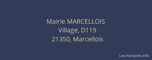 Mairie MARCELLOIS