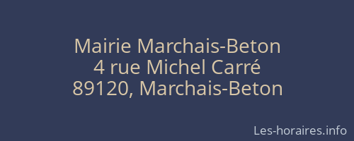 Mairie Marchais-Beton