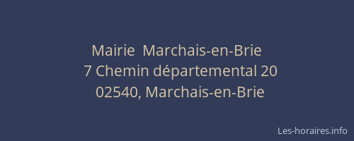 Mairie  Marchais-en-Brie