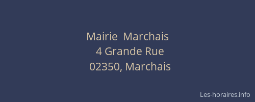 Mairie  Marchais