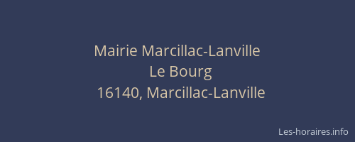 Mairie Marcillac-Lanville