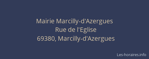 Mairie Marcilly-d'Azergues