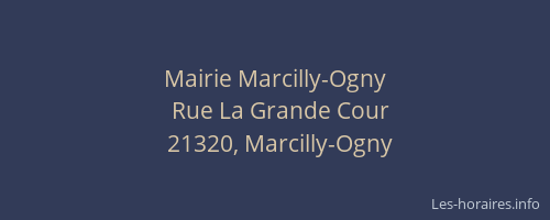 Mairie Marcilly-Ogny