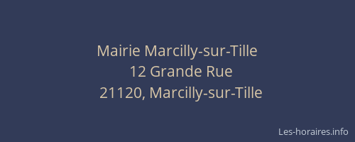 Mairie Marcilly-sur-Tille