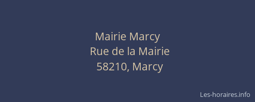 Mairie Marcy