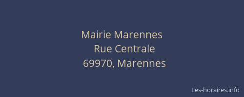Mairie Marennes