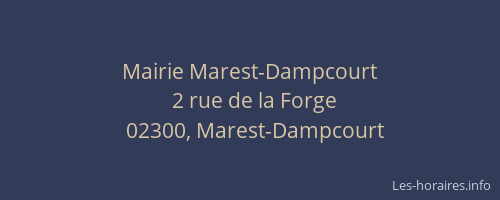 Mairie Marest-Dampcourt