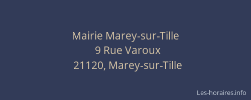 Mairie Marey-sur-Tille
