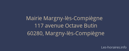 Mairie Margny-l&egrave;s-Compi&egrave;gne