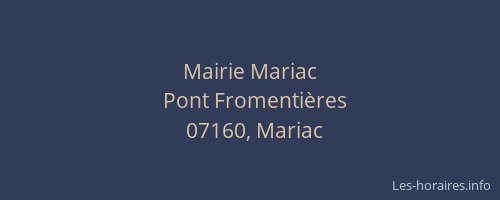 Mairie Mariac