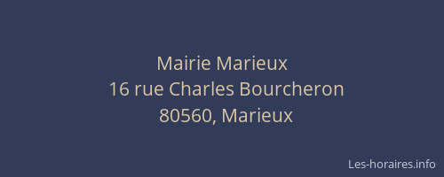 Mairie Marieux